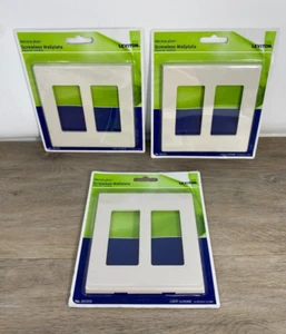 3 Leviton 80309-T Mandel 2-Gang Wippe schraubenlose Wandplatten 4,56 H x 4,6 B Zoll - Bild 1 von 4