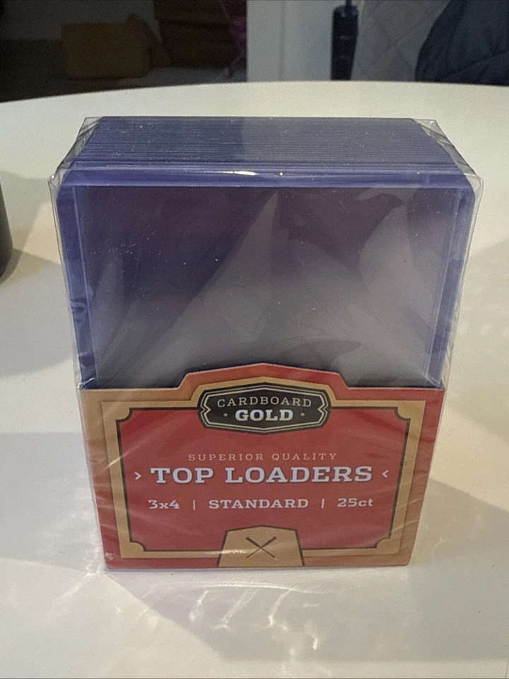25 Cardboard Gold Top Loaders Standard Size Card Holders Brand New Toploaders - Image 1 of 1