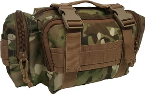 TACTICAL MULTICAM DEPLOYMENT BUM BAG MOLLE 900D DOUBLE PU WATERPROOF COAT ARMY - Picture 1 of 2