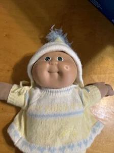 VTG Cabbage Patch Doll Premie  TLC Green EyesFreckles  1 Dimple  Coleco Bx1 - Picture 1 of 14