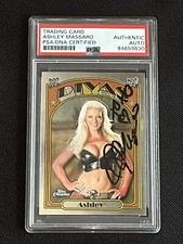 ASHLEY MASSARO 2007 TOPPS WWE HERITAGE II CHROME SIGNED AUTOGRAPHED CARD PSA/DNA