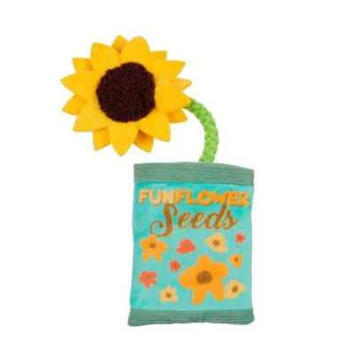 Caja de corteza divertida flores semillas cuerda perro juguete Foto 1 de 4