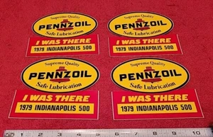 1979 Indianapolis 500 Pennzoil Event Sponsors I was There Collector Decal ×4 USA - Bild 1 von 7
