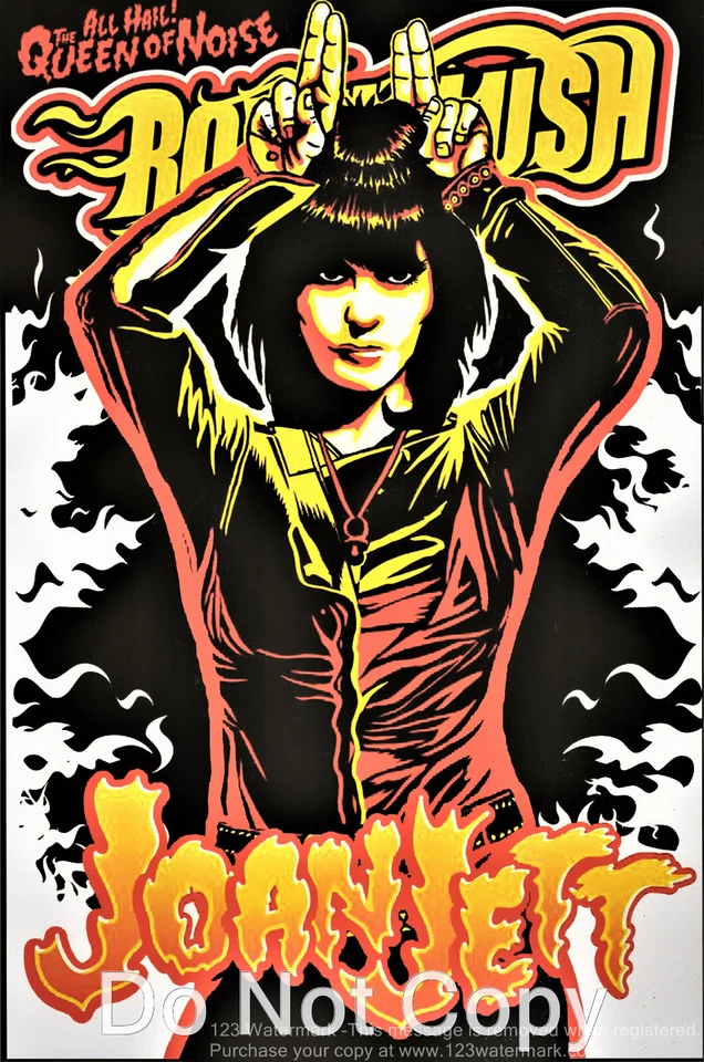 JOAN JETT Runaways Blackhearts 12"x18"Photo Poster Concert - Image 1 of 1