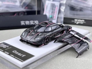 TPC 1:64 Scale Full Carbon Pink One 1 Super Racing Sport Model Diecast Metal Car - Picture 1 of 8