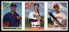 2015 Topps Heritage Advertising Panel Preston Tucker/Grady Sizemore/Carlos Perez