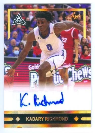 KADARY RICHMOND "1991 ARC AUTOGRAPH CARD" LEAF MEMORIES BASKETBALL 2021-22 - Image 1 of 1