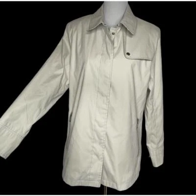 Chaqueta estilo trinchera ligera caqui Regent Park talla Lg Foto 1 de 4