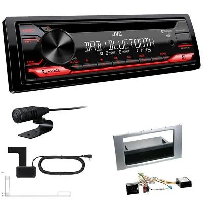 JVC KD-DB622BT DAB inkl Antenne Bluetooth USB für Ford Transit 2006-2013 silber - Bild 1 von 4