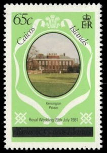 CAICOS ISLANDS 9 (SG9A) - British Royal Wedding "Kensington Palace" (pa94274) - Picture 1 of 1