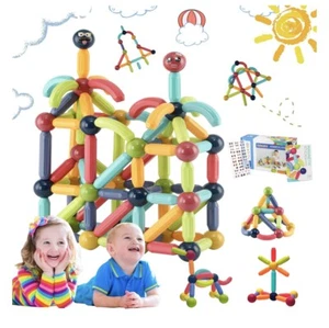 STEM Toy Magnetic Sticks Melofaver 61 Pieces Toddler - Bild 1 von 4