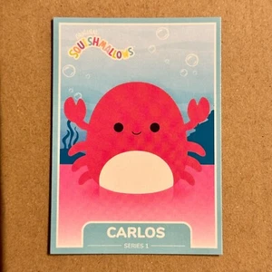 B1G1 ~ Squishmallow ~ Carlos the Crab ~ #65 ~ Series 1 Trading Card ~ M/NM - Picture 1 of 2