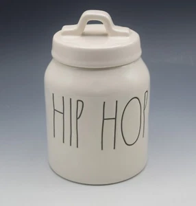 RAE DUNN MAGENTA HIP HOP EASTER SPRING FARMHOUSE CANISTER STORAGE JAR 6.5" - Picture 1 of 5