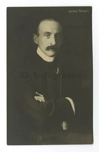 Nicati Jules - Czech Pianist and Teacher - Vintage Silver Print Postcard - Picture 1 of 2