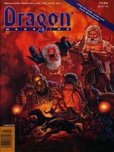 DRAGON MAGAZINE #153 VF! TSR Dungeons Dragons D&D Module Game 1990 Adventure - Bild 1 von 2