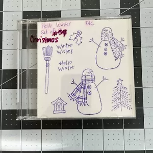 Hello Winter Set of 8 * Retired The Angel Company (TAC) - Picture 1 of 2
