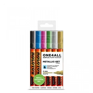 MOLOTOW ONE4ALL 127HS Marker 6er Metallic-Set - Bild 1 von 1