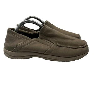 Crocs Santa Cruz Khaki Convertible triple comfort Slip On Men shoes size 9 - Picture 1 of 11