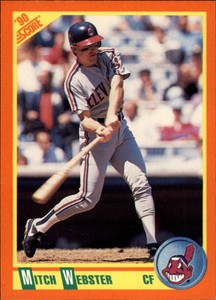 1990 Score Rookie/Traded Baseball Card #4T Mitch Webster