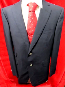 Dunhill St James Fit Tailored Wool Blazer/Jacket Ink-Blue IT 54 7R, 44R - Picture 1 of 21