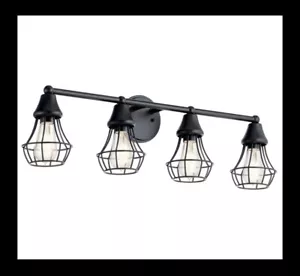 Kichler 06106049 Bayley Badezimmer-Waschtisch mit 4 Lichtern Olde Bronze-Finish 30,5 Zoll rustikal - Bild 1 von 8