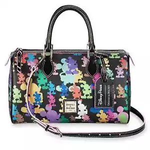 Disney Parks Dooney Bourke 10. Jubiläum Mickey Fass Tasche Umhängetasche Handtasche Neu mit Etikett - Bild 1 von 1