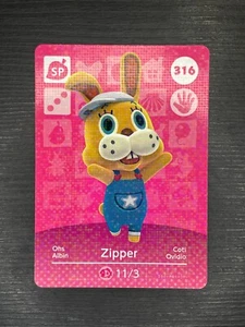 Carte Amiibo Animal Crossing Zipper 316 Albin Coti Ovidio Ohs Série 4 S4 - Picture 1 of 1