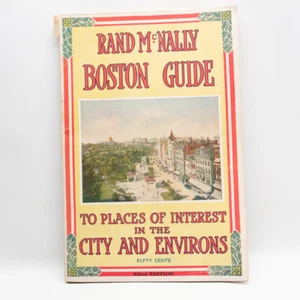 Rand Mcnally Boston Guide Places of Interest 32nd Edition 1932 - Picture 1 of 12