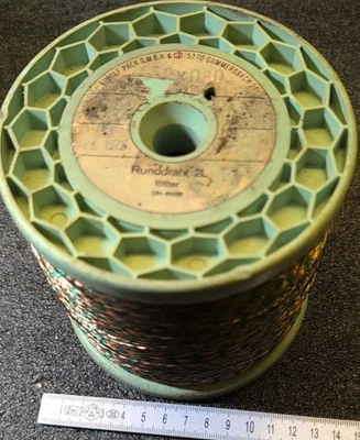 2,6 Kg KUPFER-LACKDRAHT HF DRAHT ∅ 2x 0,3 mm LÖTBAR  NOS - Bild 1 von 4