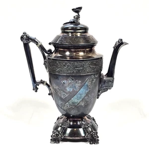 VIKTORIANISCHE SIMPSON HALL MILLER ÄSTHETISCHE WIKINGER MASKEN TEETELLER KAFFEEKANNE - Bild 1 von 22