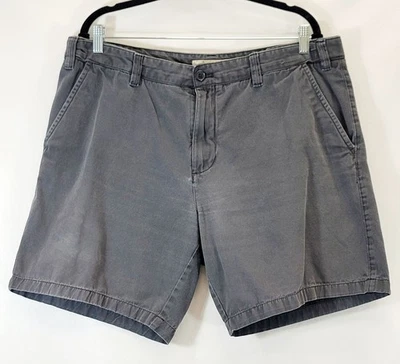 Pantalones Cortos Para Hombre Island Republic Para Hombre Desteñidos Negro Algodón Frente Plano Cintura 38 Foto 1 de 4