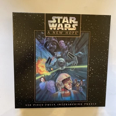 Star Wars A New Hope Vintage 1995 MB 550 Pc Puzzle Still Sealed - Image 1 of 4