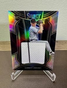 2021 Select Garrett Crochet Rookie Jumbo Swatches SILVER Stripe Prizm RC #/250 - Bild 1 von 2