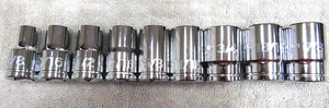 9 PIECE TEKTON 1/2 Inch Drive 6-Point Socket Set SAE 3/8-7/8 NEW EXCELLENT - Picture 1 of 6