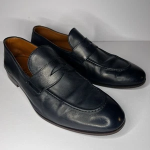 BRUNELLO CUCINELLI Men’s ‘Flex’ Leather Penny Loafers Black $1100 - Picture 1 of 14