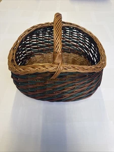 BADCELONA DREAM GREEN-BROWN/WICKER/BASKET/OWAL - Picture 1 of 3