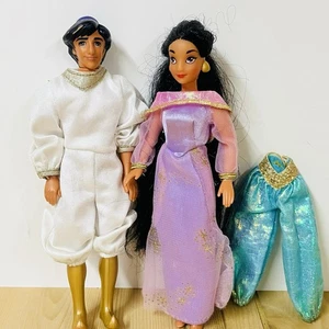 Muñecas pequeñas de 6,5 pulgadas vintage de Disney Aladdin y Jasmine - Imagen 1 de 9