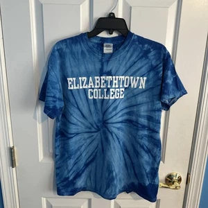 Etown Elizabethtown College Shirt Sleeve Top Size Medium Blue Gently Used - Picture 1 of 4