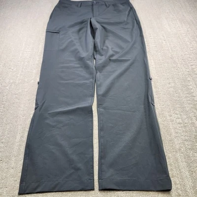 Calça Eddie Bauer Feminina 8 Aventureiro Roll Up Caminhada Cinza Ao Ar Livre Elástica  - Imagem 1 de 4