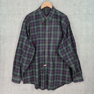 Brooks Brothers 346 Hemd Herren XXL grün kariert Button Down bügelfrei Baumwolle - Bild 1 von 20