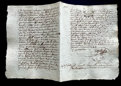 MANUSCRITO EN PAPEL del siglo XVIII Foto 1 de 4