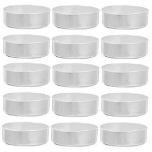 Contenedor de luz de té de aluminio de 200 piezas moldes para hacer velas latas para soportes de metal - Imagen 1 de 12
