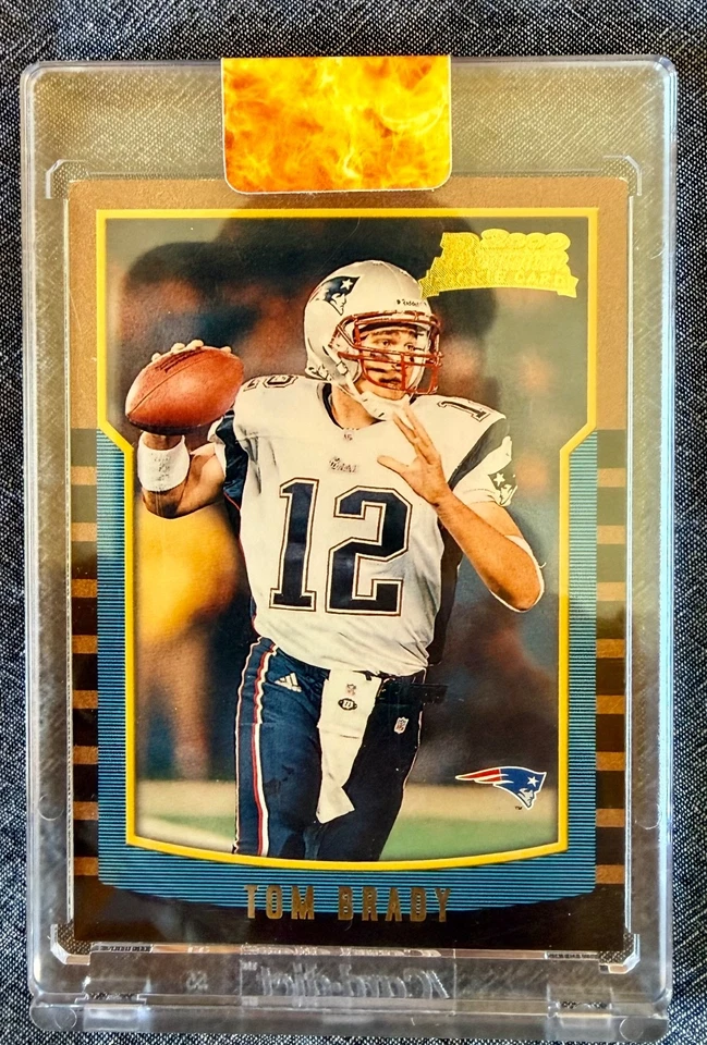 TOM BRADY ROOKIE 2000 TOPPS BOWMAN FOOTBALL ROOKIE NEW ENGLAND PATRIOTS #236 RC - Image 1 of 4