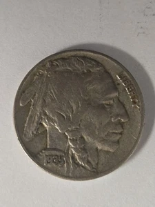 1935 Buffalo Nickel 5c US Münze zirkuliert ungradiert - Bild 1 von 2