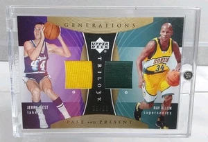 2007 UD Past & Present Trilogy Series 36/50 Jerry West/Ray Allen Jersey Card - Picture 1 of 24