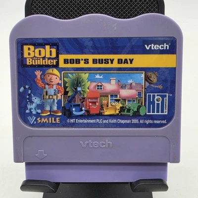 Vtech VSmile Bob The Builder Bob's Busy Day Game Cartridge Only Tested - Image 1 of 4
