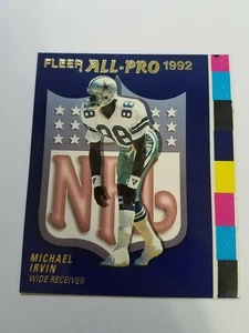 Michael Irvin Dallas Cowboys 1992 Fleer All Pro #6 Extended Color Border - Picture 1 of 2