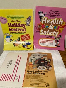 Vtg Rare Walt Disney Educational Media Filmstrips advertising brochures - Picture 1 of 4