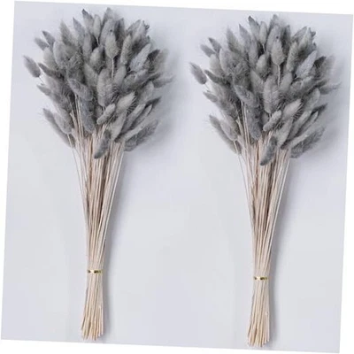 120 PIEZAS Decoración de Hierba Pampeana Seca, 17 Pulgadas Pompas Florales, Flores Secas para Gris Foto 1 de 4