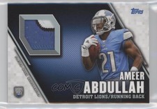 2015 Topps Rookie Patch Ameer Abdullah #TRP-AA Rookie Patch RC